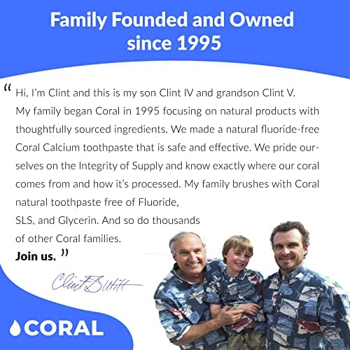 Coral Nano Silver Foaming Toothpaste, Natural Fluoride Free Toothpaste, SLS and Glycerin Free, Cool Mint, 4 Ounce