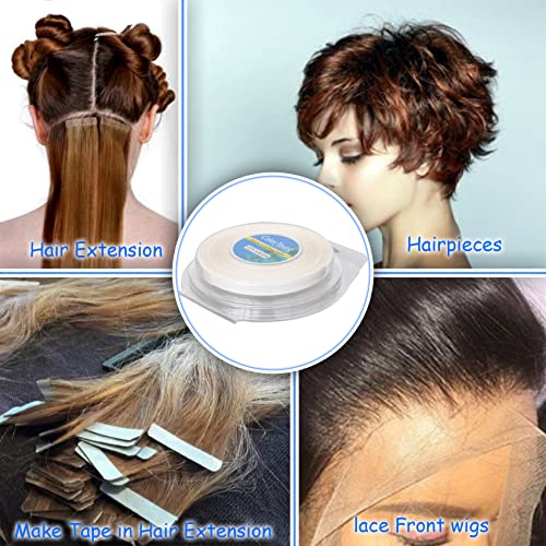5/16"(0.8cm)*12 Yards Tape for Tape in Hair Extensions Double Sided Hair Extension Tapes for Hair Extension (White)