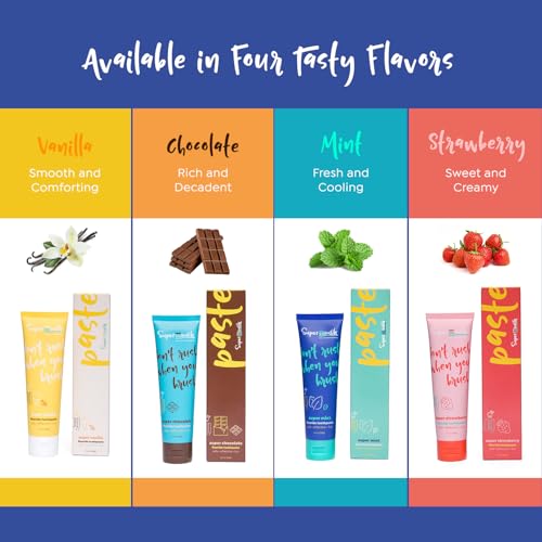 Fluoride Toothpaste - Adults & Kids, Fights Cavities, Whitens, Nano Hydroxyapatite, Dentist Developed, Safe Clean Ingredients, Gentle on Sensitive Teeth, Vitamins D3 & K2, 4 Tasty Flavors