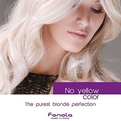 Fanola No Yellow Purple Shampoo - Purple Color Depositing Shampoo for Blondes, Bleached & Grey Hair - Formulated with Violet Pigment to Remove Brassy Tones from Hair - 11.8 Fl oz / 2 Pack