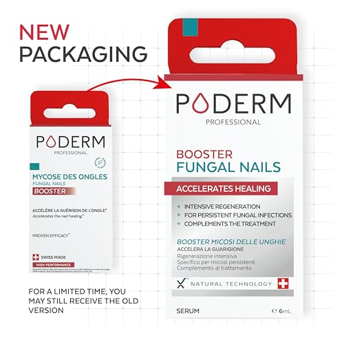 PODERM – TOENAIL RENEWAL BOOSTER – TEA TREE oil-serum - Restores Appearance of Discolored/Damaged Nails – Toe and Fingernail Repair – 100% Natural Ingredients and Vegan – Express Renewal – Swiss Made