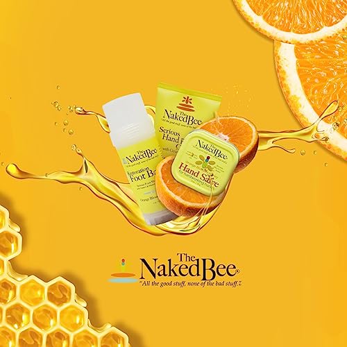 The Naked Bee Orange Blossom Honey Restoration Foot Balm, (2 oz) - 2 Pack