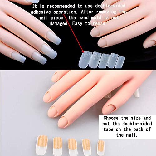 Practice Hand for Acrylic Nails,Mannequin Hands for Nails Practice,Nail Art Hand Nail Training Hand Nail Fake Hand Nail Hand Practice Acrylic Nail Hand 1Pcs Nude Hand