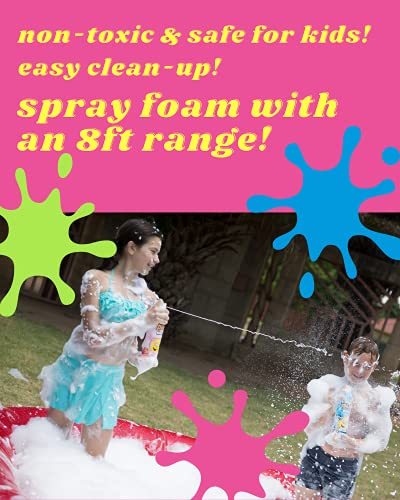 FOZZI'S New Foam Soap Aerosol for Kids,Punchy Purple (Grape),Yippie Yellow (Tropical), Oustanding Orange (Citrus) 11.04 oz Pack of 3