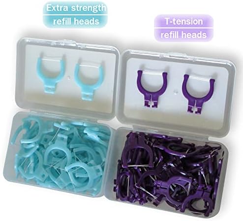 T.Smile Evolutionary Clean Dental Flossers, Kit of Refills Plus Long Handle (3 Handles + 100 Refills)