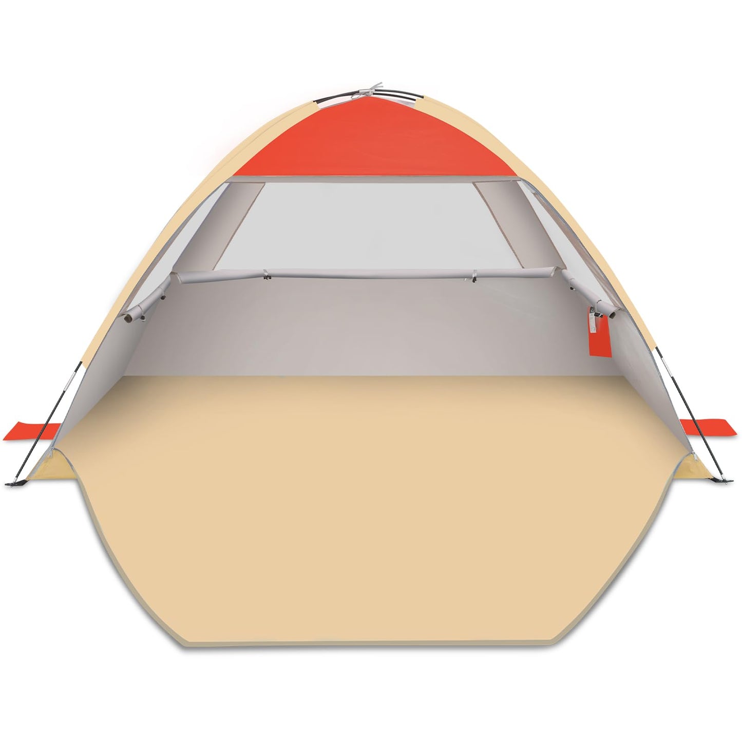 Gorich Beach Tent Sun Shelter for 3/4-5/6-7/8-10 Person with UPF 50+ UV Protection, Lightweight & Easy Setup Beach Shade Canopy, Portable Beach Shade Tent Beach Cabana