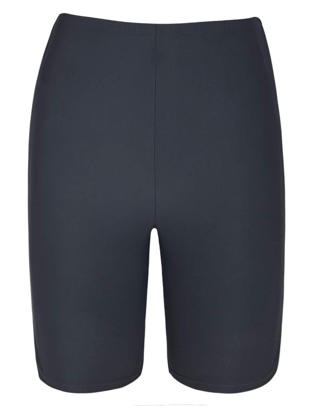 Firpearl Women UV Sport Board Shorts Swimsuit Bottom Capris US16 Gray