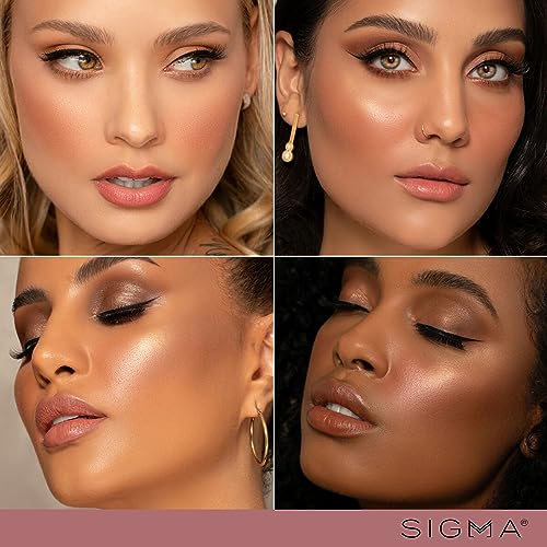 Sigma Beauty Makeup Brush Set – 7-Piece Travel Makeup Brushes for Flawless Application of Foundation Makeup, Blending, Contour, Eyeshadow & Brow Makeup – Compact & Stylish Carrying Case (8 pcs)