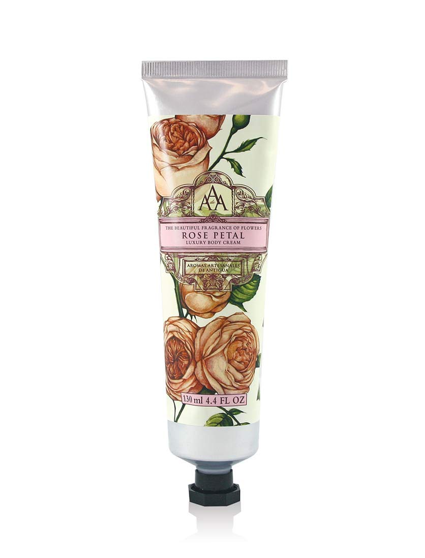 Aaa Floral - Luxury Body Cream - Rose Petal - Enriched With Shea Butter - 130 Ml / 4.4 Fl Oz