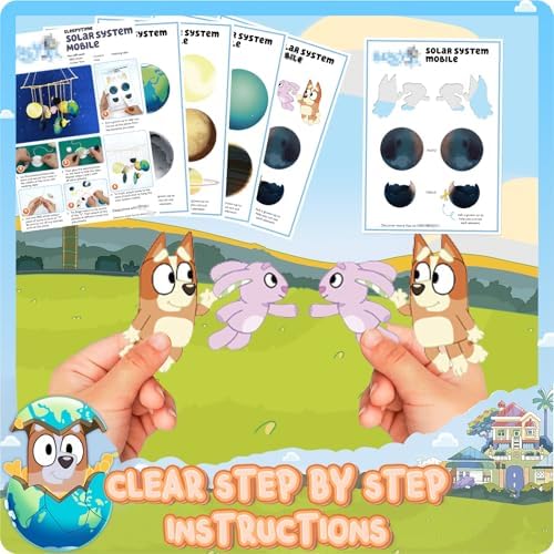 Bath Bombs for Kids: Blue Heeler SleepyTime Bath Bombs with Surprise Inside, Easter Bath Bomb Rich in Natural Essential Oils, Planet Bath Bomb Gift Set for Dry Skin Moisturize, Kid Bath Toys (6 Pcs)