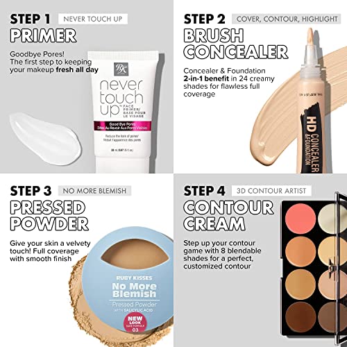 Ruby Kisses 3D Cream Contour Artist Set 3 Pack (Light, Light Medium, Medium Dark)