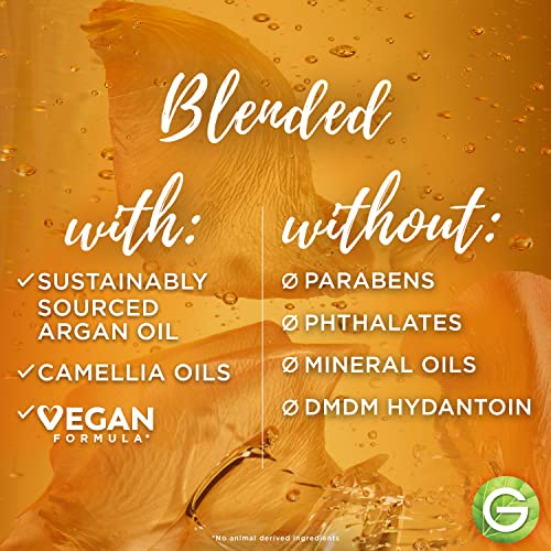 Garnier Whole Blends Moroccan Argan & Camellia Oils Illuminating Conditioner for Silky Shine, 12.5 Fl Oz, 3 Count (Packaging May Vary)