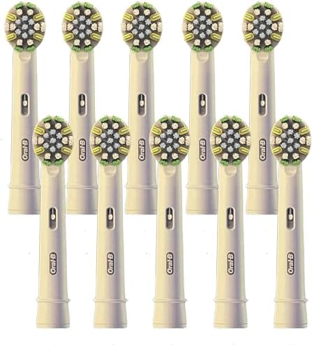 Floss Action Replacement Heads - Electric Toothbrush Heads 10-Count - Compatible with Oral B
