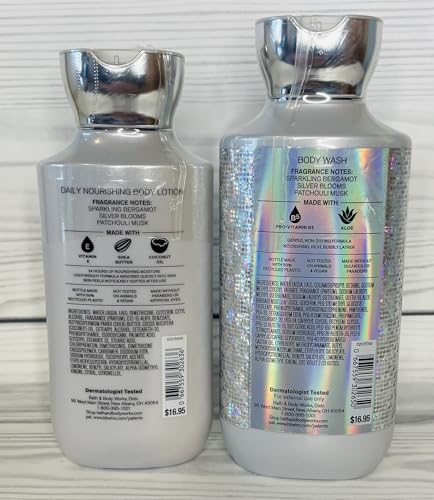 Bath & Body Works Platinum Body Lotion and Body Gel Wash 2 Piece Set