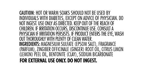 Dr Teal's Epsom Salt Soaking Solution, Detoxify & Energize, Ginger & Clay, 3lbs (Packaging May Vary)