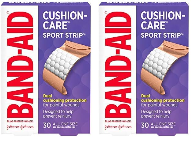 Band-Aid Brand Adhesive Bandages, Sport Strip/Extra Wide, 30 Count (Pack of 2)