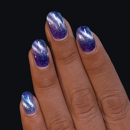 ILNP Shooting Star - Icy Blue Magnetic Shimmer Nail Polish