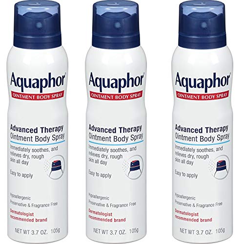 Aquaphor Ointment Body Spray - Moisturizes and Heals Dry, Rough Skin - 3.7 oz. Spray Can, iBCCvR 3 Pack