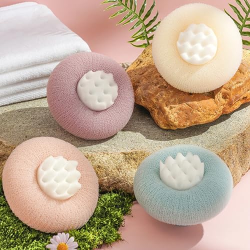 Shower Sponge for Body, Bath Courtesy Sponge soap balls for Women,scrub Your Body and Enjoy The Shower (small, 4)