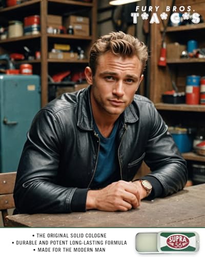 TAGS Men’s Solid Cologne | Supra 56 | Sandalwood Patchouli Cedar | Beeswax Grapeseed Oil Fragrance | Made in USA | Travel Size .25 oz