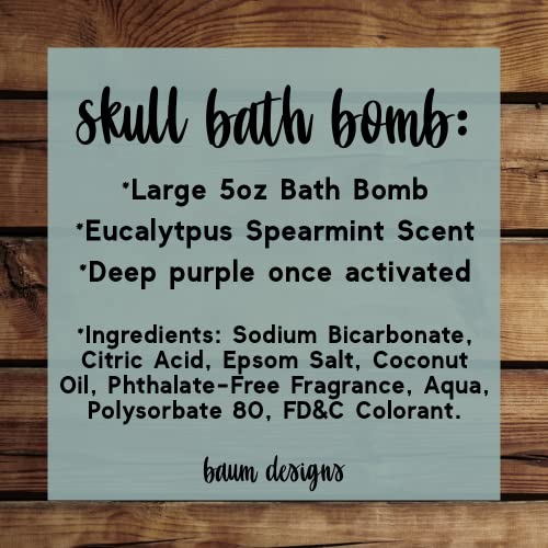 Funny Skull Bath Bomb - 5oz (The Ashes Of My Enemies)