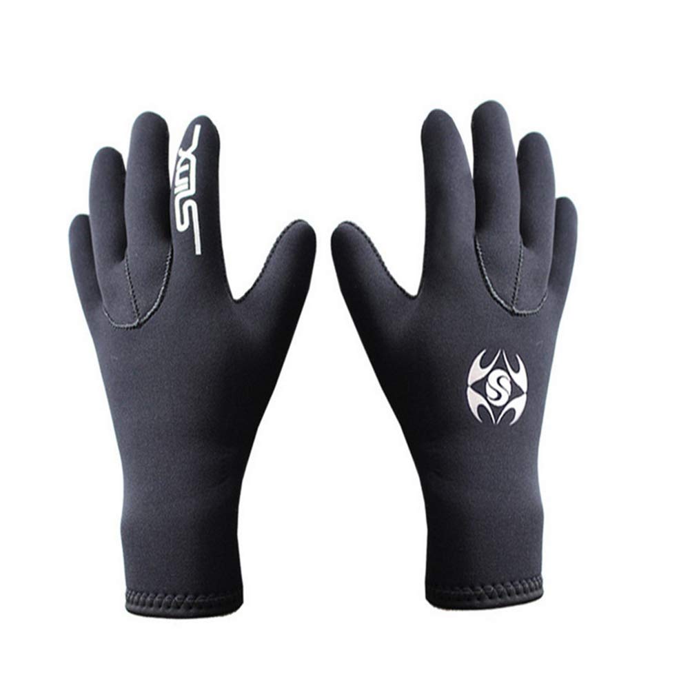 RZJZGZ Wetsuit Gloves 3mm Neoprene Gloves Thermal Anti-Slip Diving Gloves for Men Women (Large)