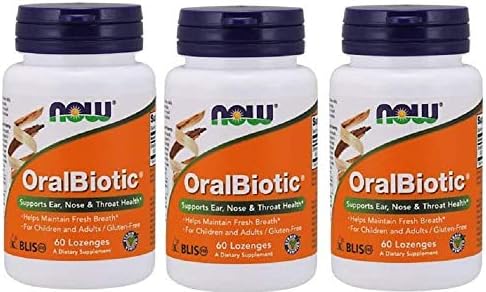 NOW Foods - Oralbiotic Blis K12(R) 60 Loz (Pack of 3)