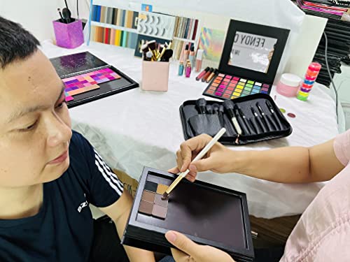 4 layers empty cardboard magnetic book eyeshadow palette