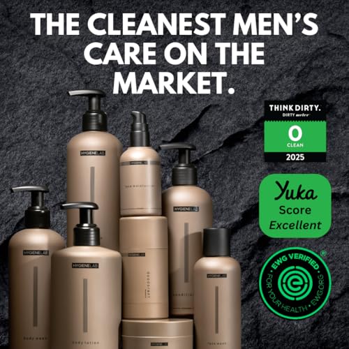 Men's Shampoo - EWG Verified Non-Toxic Formula, Fragrance-Free & Paraben-Free, Gentle Cleanse for All Hair Types, Premium Quality (300ML)