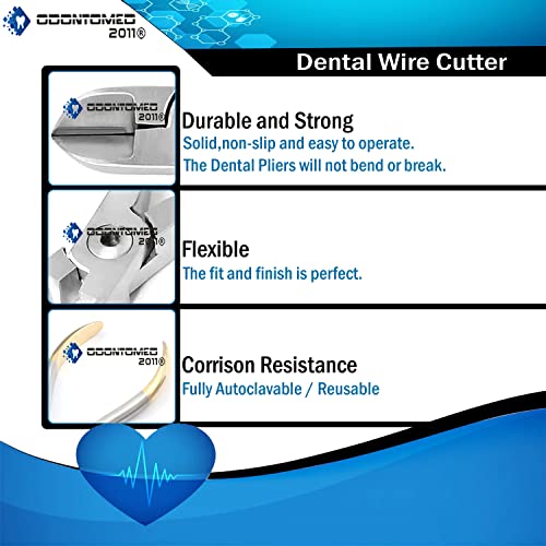 OdontoMed2011 Hard Wire Cutter Orthodontic Ortho Dental Instruments Tungsten Carbide (TC) Tips Orthodontic Plier Stainless Steel