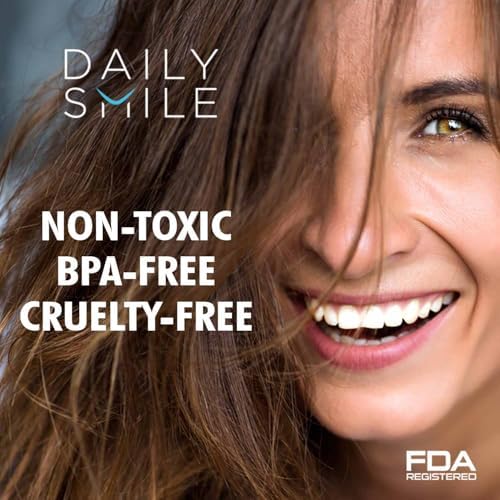 Revolutionary Teeth Whitening Kit for Sensitive Teeth, Instant Results to Help Remove Stubborn Stains, Hands-Free Waterproof Teeth Whitening Light & 4 Whitening Pens, Vegan