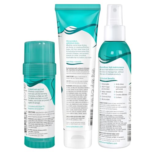 Not Your Mother's All Eyes On Me 10-In-1 Hair Perfector & 3-In-1 Hair Wax Stick & Styling Cream (3-Pack) - Protectant & Styling Products for All Hair