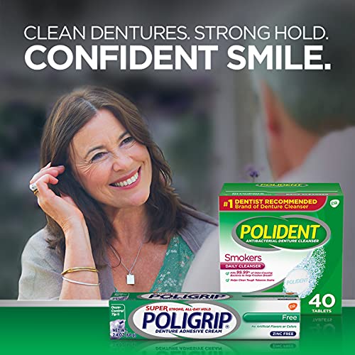 Polident Smokers Denture Cleanser Tablets - 84 Count