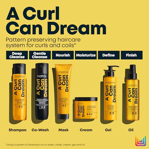 Matrix A Curl Can Dream Light-Weight Hair and Scalp Oil For Curly & Coily Hair - Controls Frizz, With Manuka Honey Extract, Silicone-Free, 4.4 Fl Oz