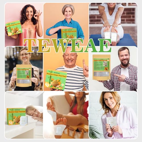 62 Pads Foot Pads -with Pure Natural Turmeric & Ginger, Wormwood, Bamboo Vinegar, Bigger Adhesive Pad Ginger Foot Pads