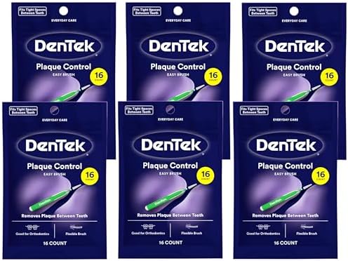 Dentek Easy Brush Cleaners Extra Tight Spaces 16 Count (6 Pack)