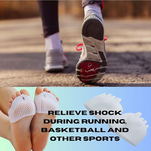 Metatarsal Pads & Toe Spacers (2 Pairs) – Ball of Foot Cushions for Women – Bunion Corrector, Metatarsalgia Relief, Neuroma Support – Soft Breathable Toe Straightener for Morton’s Toe & Foot Pain