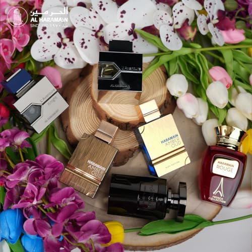 Al Haramain Noir French Collection for Unisex - Arabian Perfume for Women & Men - Long Lasting Fragrance with Bergamot, Lavender, Jasmine, Amber - Arabic Cologne - Eau De Parfum - 3.33 oz EDP Spray