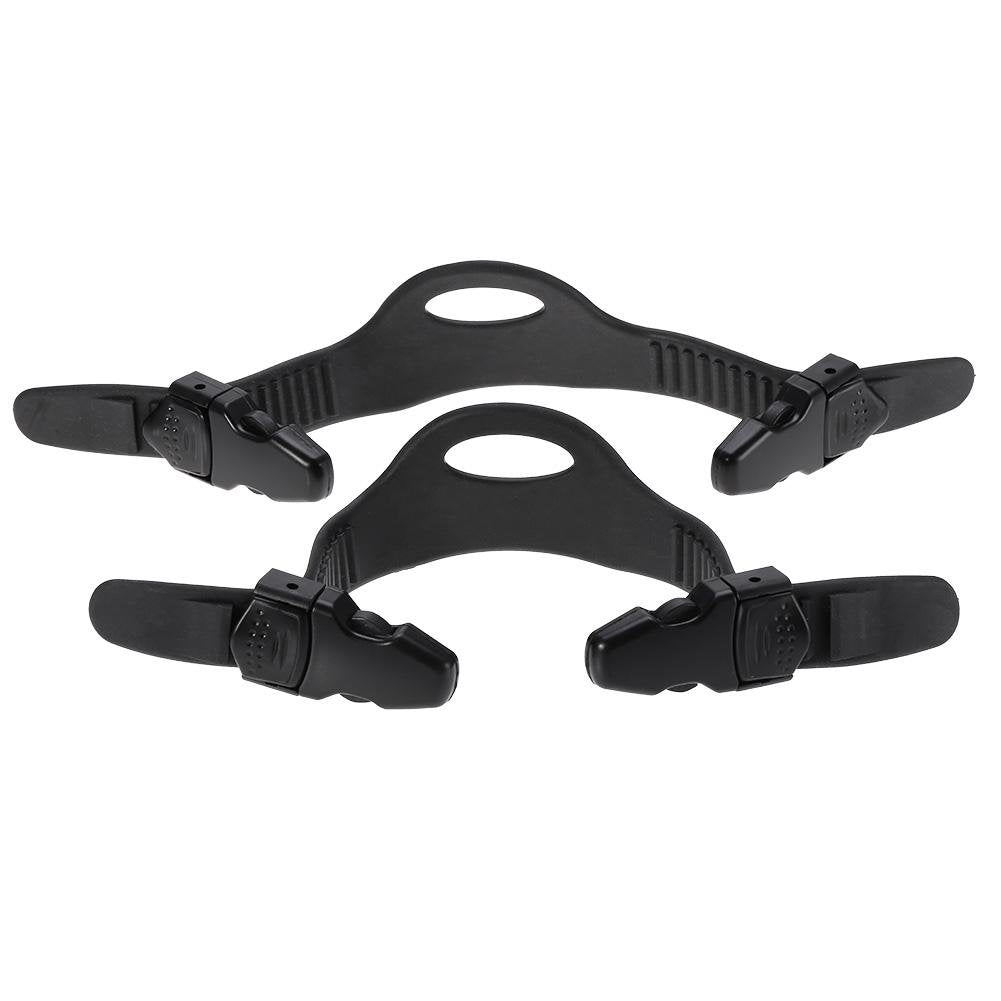 Alomejor Diving Fins Strap Black Rubber Diving Diving Snorkeling Adjustable Swimming Buckles Strap(S)