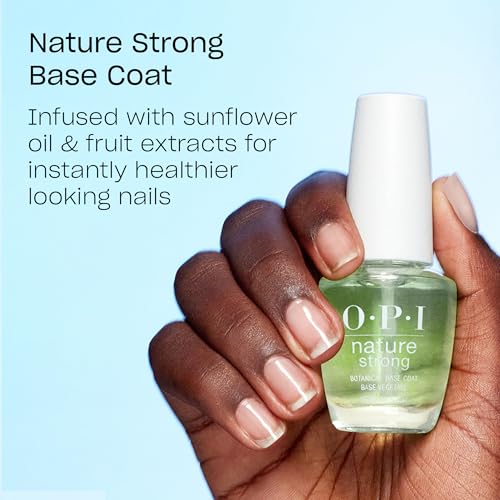 OPI Nature Strong Natural Origin Nail Polish | Opaque Bright Purple Lilac Crème Eco-Friendly Nail Polish | Plant Based, Vegan, Cruelty Free