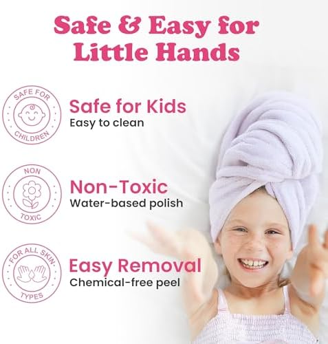 Kids Spa Day Kit for Girls - 42+ Piece Set with Waterfall Foot Spa - Perfect Spa Kit for Girls Ages 5+, Fun Pedicure and Party Supplies, Ideal for Girls Ages 6 7 8 9 10-12