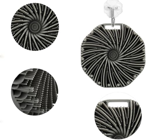 Scrubbies The Sud Bud, Silicone Body Scrubber, Scrubber for Body, Silicone Body Brush for Showering, Scrubber for Body, Bath, Shampoo and Massage 3 in 1, for All Skin Types (Blue+Pink)