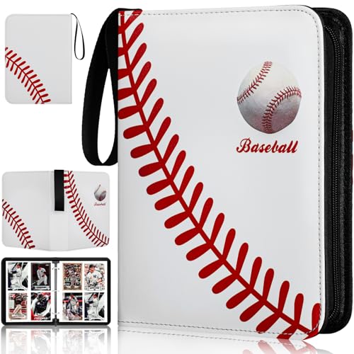 RONMONG Baseball Card Binder,2024 Sports Trading Card with Sleeves Holder Album,440 Pockets Baseball Card Holder Sheets Display Storage Protectors for Collectors Boys and Girls Gift