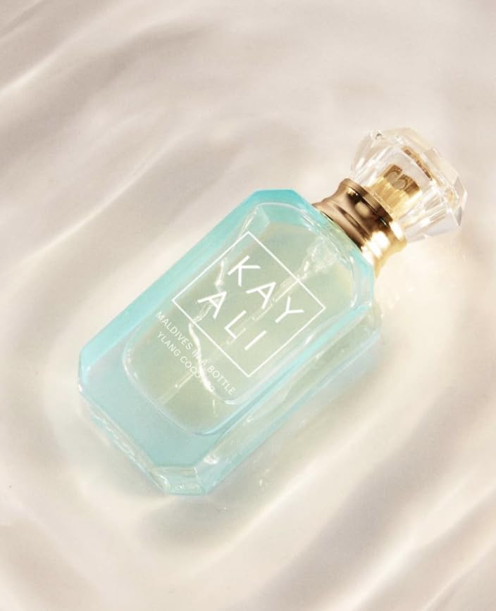 KAYALI Maldives in a Bottle Ylang Coco | 20 Eau de Parfum - 10ml Deluxe Mini + Bonus Nest NY Sicilian Tangerine Body Cream, 30 ml, Clear