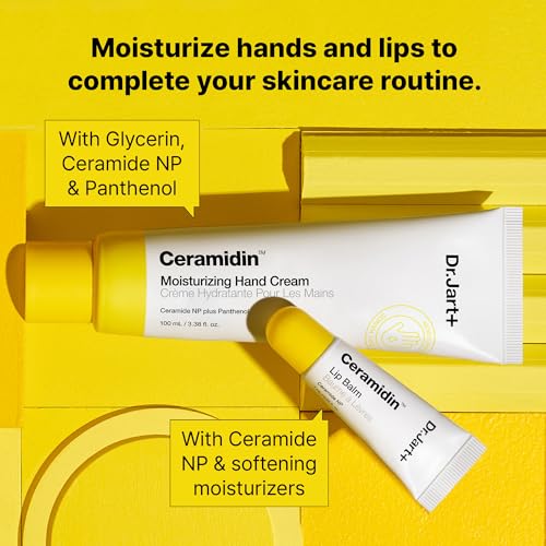 Dr.Jart+ Ceramidin Moisturizing Hand Cream For Dry Hands with Ceramides and Panthenol | Korean Skin Care, 3.38 Fl Oz