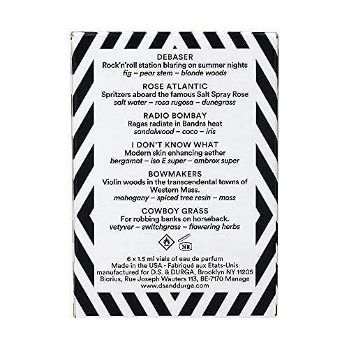 DS & Durga Greatest Hits Vol 1 for Unisex - 6 Pc Mini Gift Set 0.05oz I Dont Know What EDP Spray.