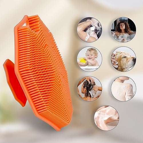 Silicone Body Scrubber, Body Scrubber, Loofah Exfoliating Body Scrubber, Body Scrubbers For Use In Shower, Shower Scrubber For Body, Silicone Loofah, Body Brush, Travel Must Haves For Women