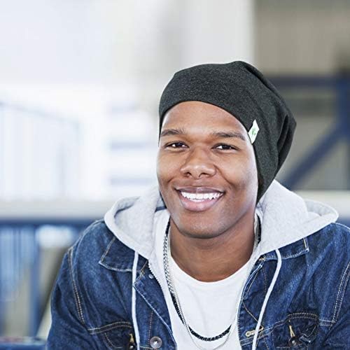 Sleep Cap-2Pcs Designed for Men with Natural Curly Wave Hair Satin Lined,Gifts for Boyfriend,Husband & Dad,