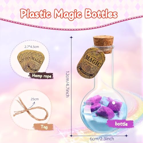 MeCids Magic Potion Bubble Bath Bombs for Kids - Safe & Non-Toxic Bath Color Tablets Bath Potions for Toddlers Ages 4-12 Fun Science Kit Gift for Birthday, Halloween,Thanksgiving,Christmas- 6 Pack