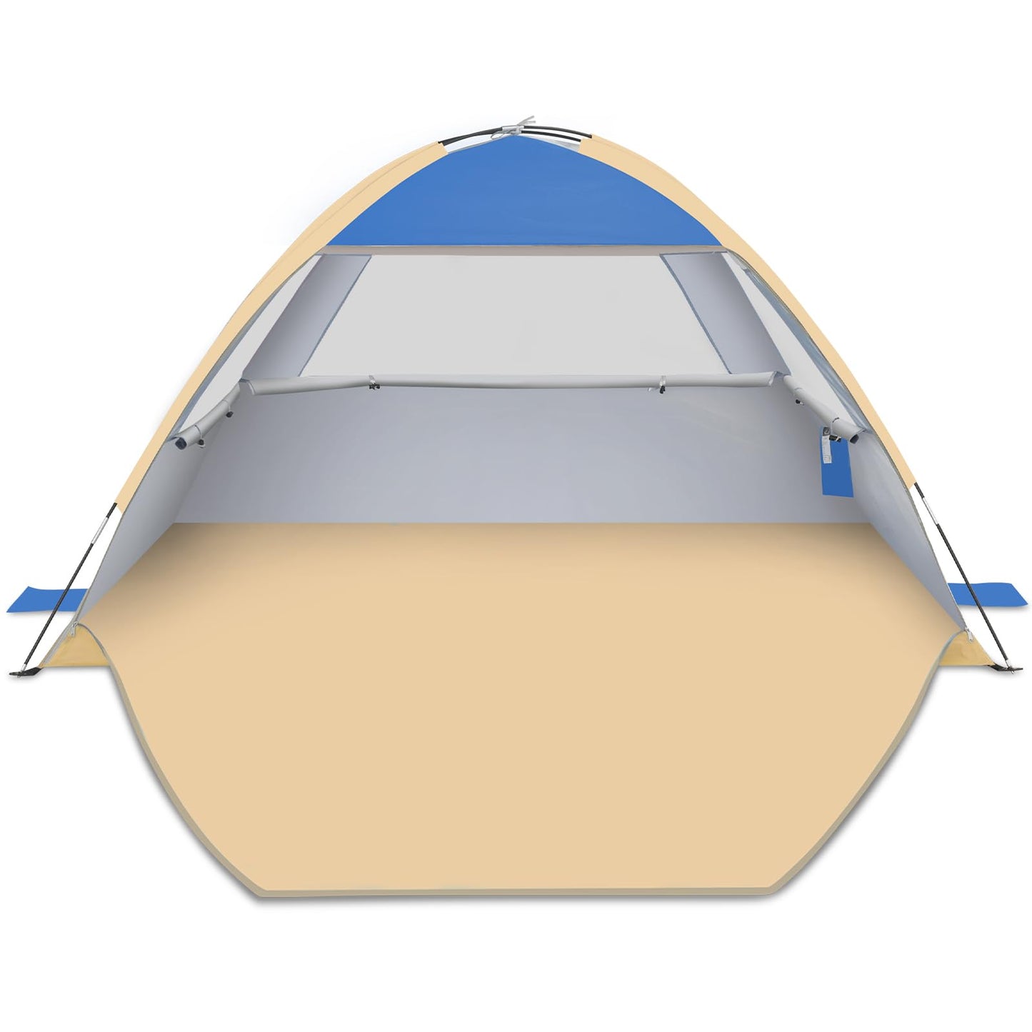 Gorich Beach Tent Sun Shelter for 3/4-5/6-7/8-10 Person with UPF 50+ UV Protection, Lightweight & Easy Setup Beach Shade Canopy, Portable Beach Shade Tent Beach Cabana